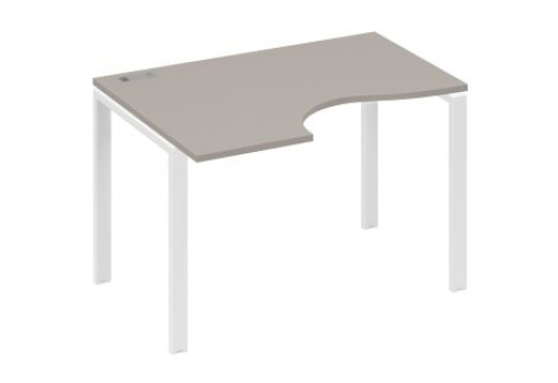 Стол эргономичный левый Мира Нумо, цвет мокко премиум + белый