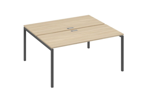 Рабочая станция 2х160 Мира Лофт, цвет дуб скандинавский + антрацит