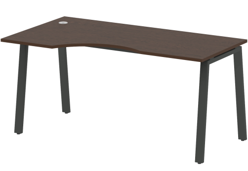 Стол эргономичный левый, цвет венге