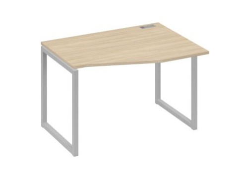 Стол эргономичный правый Мира Одри, цвет дуб скандинавский + серый