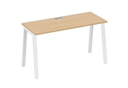 Стол письменный Мира Трио, цвет натуральный дуб + белый
