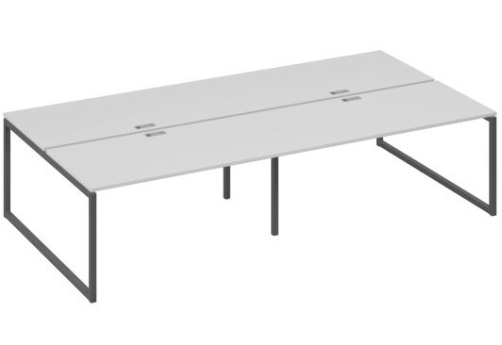 Рабочая станция (4х160) Мира Одри, цвет серый + антрацит