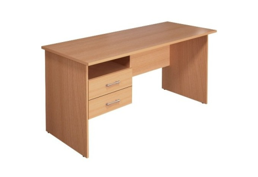 Стол рабочий с тумбой, цвет бук