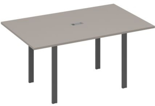 Стол для переговоров прямоугольный Мира Нумо, цвет мокко премиум + антрацит