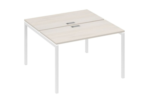 Рабочая станция 2х120 Мира Лофт, цвет дуб шамони + белый