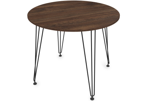 Стол обеденный круглый Мальта, цвет брауни