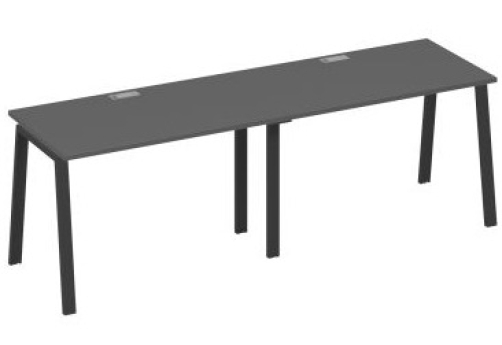 Рабочая станция 2х120 Мира Трио, цвет антрацит премиум + антрацит