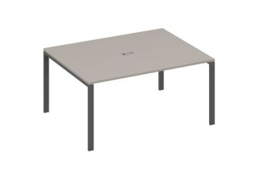 Стол для переговоров прямоугольный Мира Нумо, цвет мокко премиум + антрацит