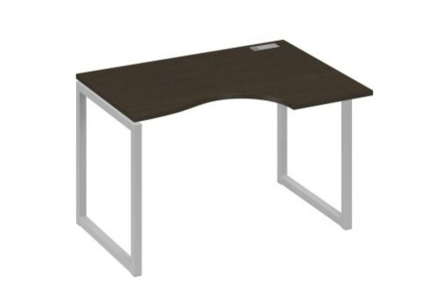 Стол эргономичный правый Мира Одри, цвет венге + серый