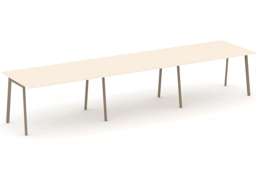 Стол переговорный (тройной), цвет сатин
