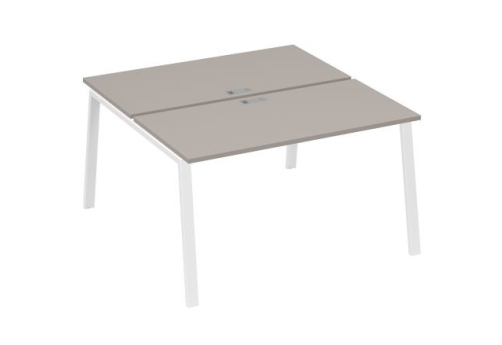 Рабочая станция 2х140 Мира Трио, цвет мокко премиум + белый