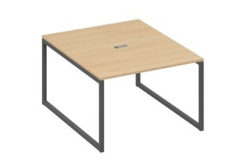 Стол для переговоров прямоугольный Мира Одри, цвет натуральный дуб + антрацит