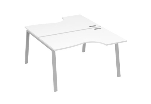 Станция рабочая эргономичная 2х140 Мира Трио, цвет белый премиум + серый
