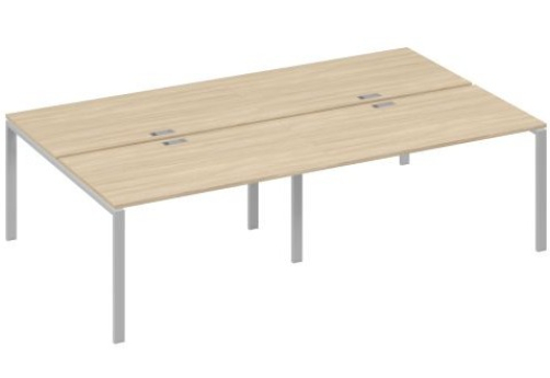 Рабочая станция (4х140) Мира Нумо, цвет дуб скандинавский + серый