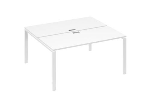 Рабочая станция (2х160) Мира Нумо, цвет белый премиум + белый