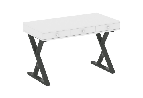 Стол письменный, цвет белый + антрацит