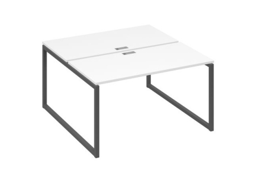 Рабочая станция (2х140) Мира Одри, цвет белый премиум + антрацит