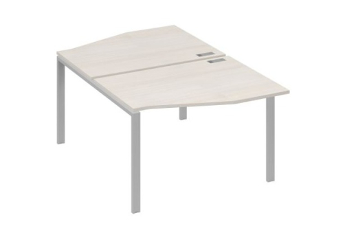 Рабочая станция эргономичная (2х120) Мира Нумо, цвет дуб шамони + серый