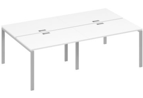 Рабочая станция (4х120) Мира Нумо, цвет белый премиум + серый