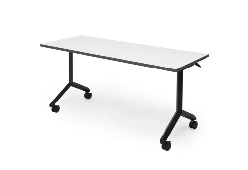 Стол поворотный Принтос Конференц, цвет белый + черный