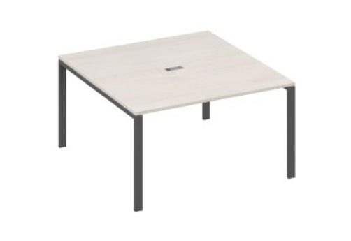 Стол для переговоров квадратный Мира Нумо, цвет дуб шамони + антрацит