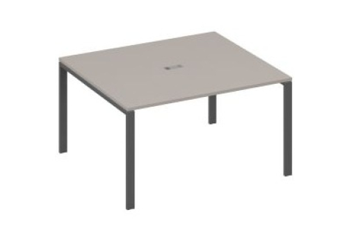 Стол для переговоров прямоугольный Мира Нумо, цвет мокко премиум + антрацит