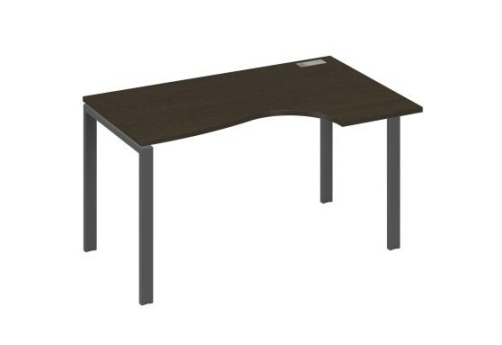 Стол эргономичный правый Мира Нумо, цвет венге + антрацит