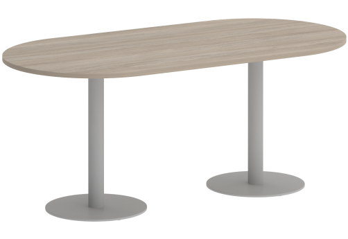 Стол для переговоров овальный, цвет дуб аттик