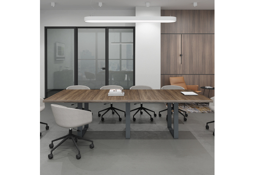 Стол для переговоров Марко, цвет орех + антрацит