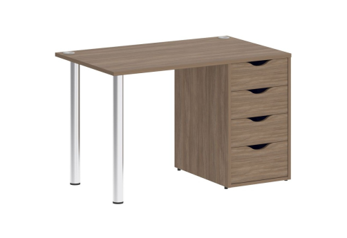 Стол письменный с тумбой 4 ящика, цвет дуб аризона