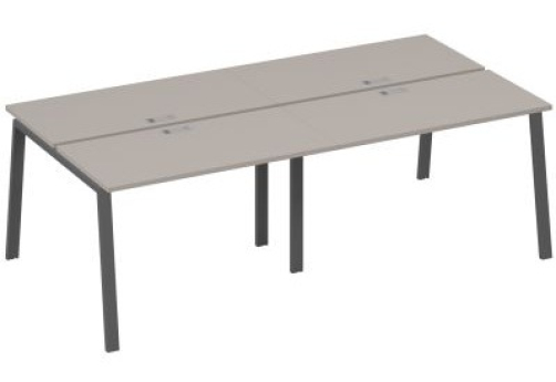 Рабочая станция 4х120 Мира Трио, цвет мокко премиум + антрацит