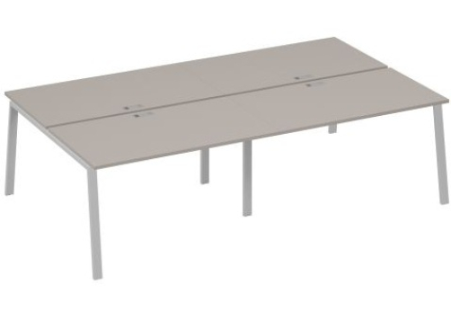 Рабочая станция 4х140 Мира Трио, цвет мокко премиум + серый