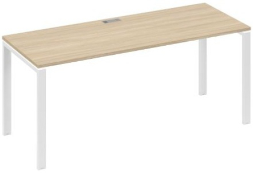 Стол письменный Мира Нумо, цвет дуб скандинавский + белый