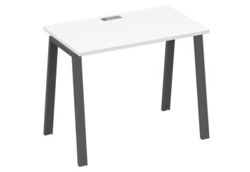Стол письменный Мира Трио, цвет белый премиум + антрацит