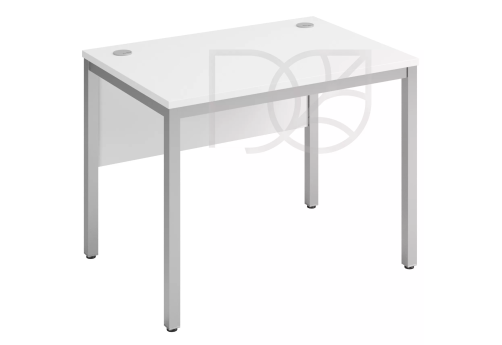 Стол прямой (экран - ДСП), цвет белый