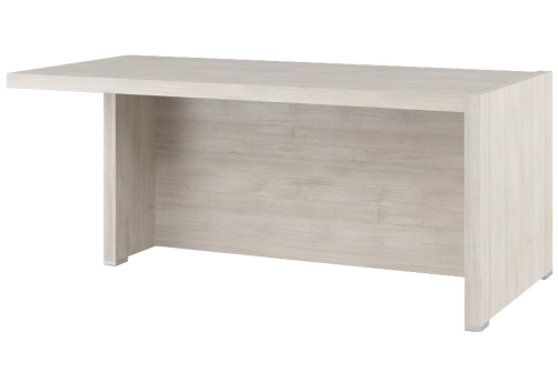 Стол письменный с асимметричными опорами (левый), цвет светлый дуб