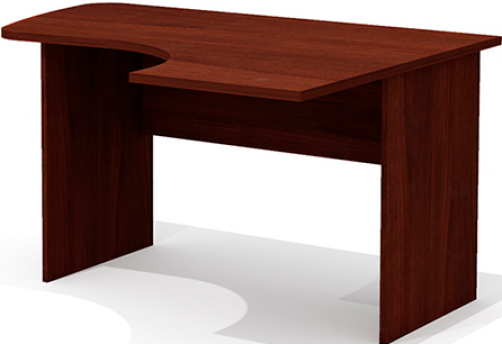 Стол эргономичный правый Джерси, цвет орех