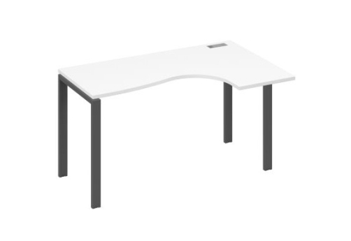 Стол эргономичный правый Мира Нумо, цвет белый премиум + антрацит