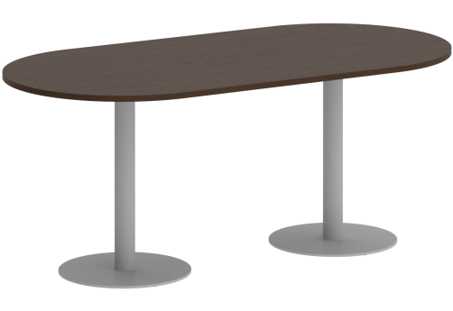 Стол для переговоров овальный, цвет венге
