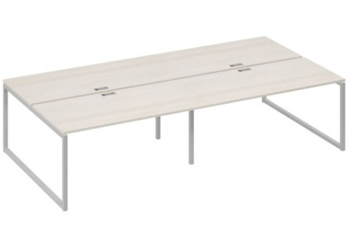 Рабочая станция (4х160) Мира Одри, цвет дуб шамони + серый