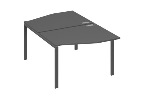 Рабочая станция эргономичная (2х120) Мира Нумо, цвет антрацит премиум + антрацит