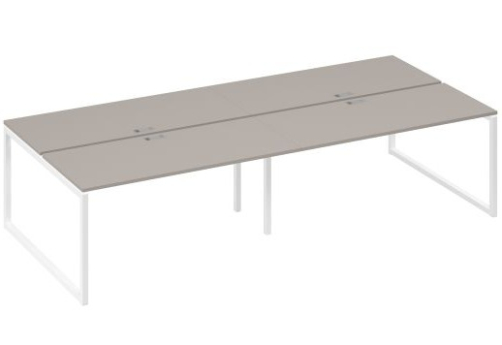 Рабочая станция (4х160) Мира Одри, цвет мокко премиум + белый