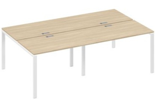 Рабочая станция (4х120) Мира Нумо, цвет дуб скандинавский + белый