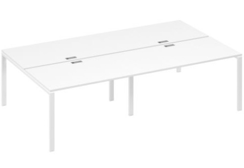 Рабочая станция (4х140) Мира Нумо, цвет белый премиум + белый