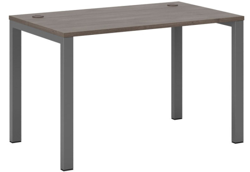 Стол письменный на металлоопорах, цвет дуб шамони темный