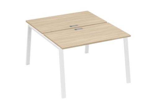 Станция рабочая 2х120 Мира Трио, цвет дуб скандинавский + белый