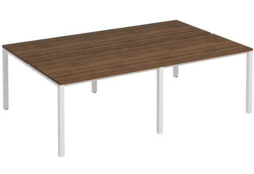 Рабочая станция (4х120) Прайм Металл 50, цвет орех + белый