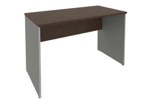 Стол письменный, цвет венге + металлик