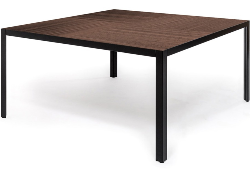 Стол письменный/переговорный, цвет эвкалипт темный + черный