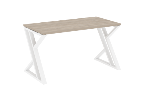 Стол рабочий Европа, цвет дуб аттик + белый